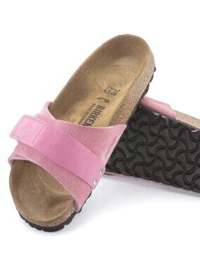 BIRKENSTOCK Oita Suede Leather Slip On Sandals 10 US 41 EU Candy Pink NWT